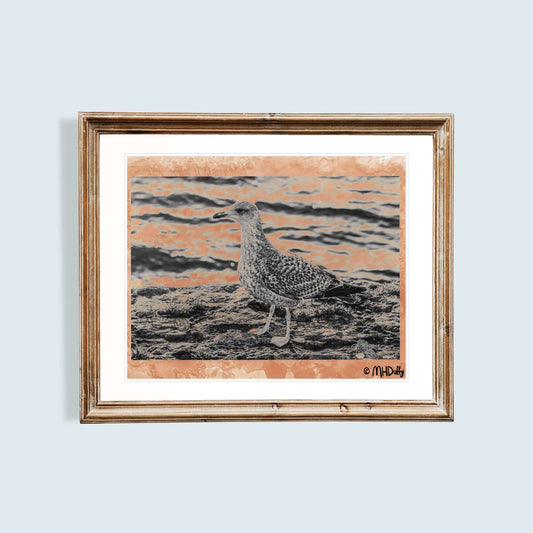 Irish Seagull Tea Stained